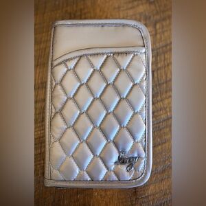 Lug Tandem SE RFID Wallet Wristlet. Metallic Pearl. NWOT.